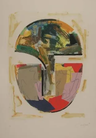 Lithograph Canogar - UNTITLED