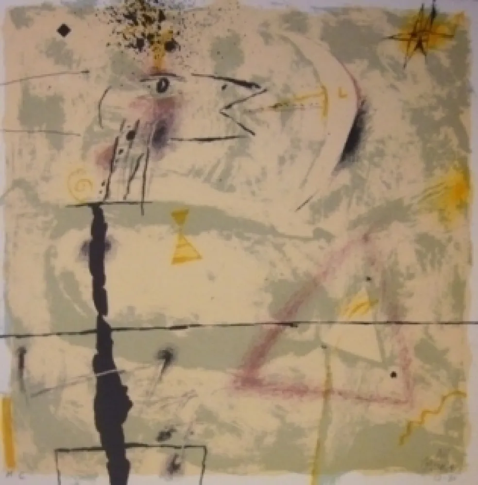 Lithograph Canosa - Christmas Galeria Joan Prats