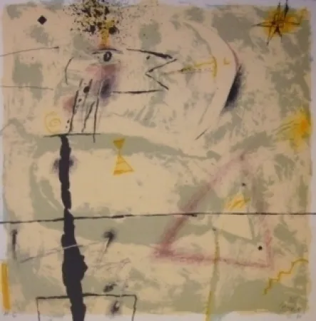 Lithograph Canosa - Christmas Galeria Joan Prats