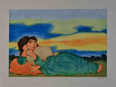 Screenprint Cantatore - Odalisca