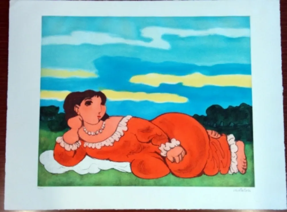 Engraving Cantatore - Odalisca