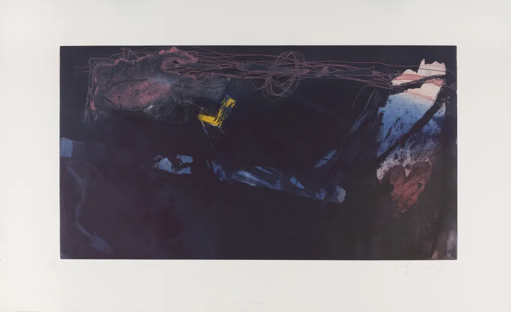 Etching And Aquatint Capa - Azul marino