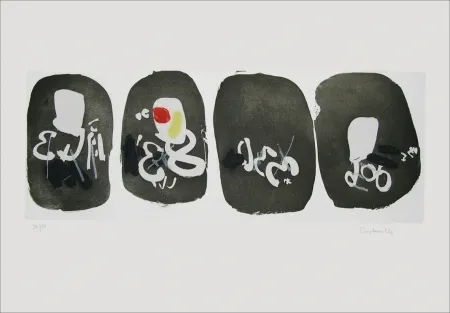 Engraving Capdeville - Quatre marques