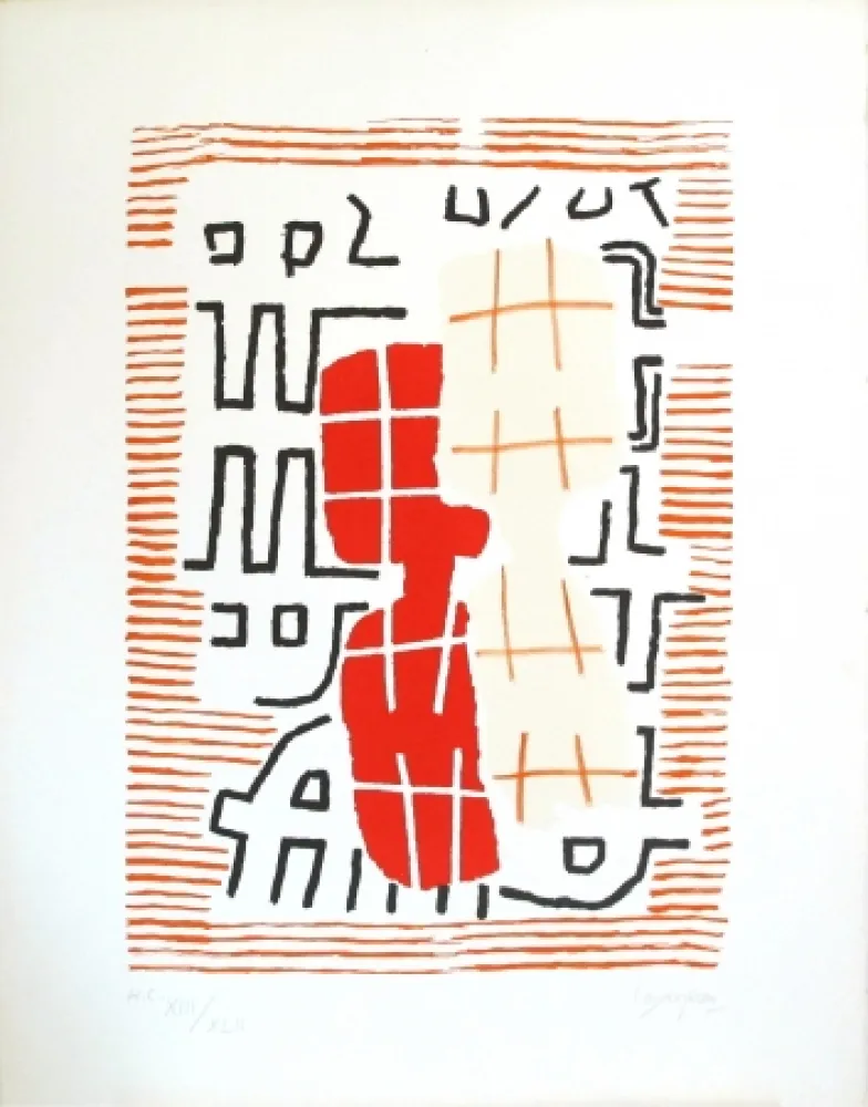 Lithograph Capogrossi - 2RC Roma