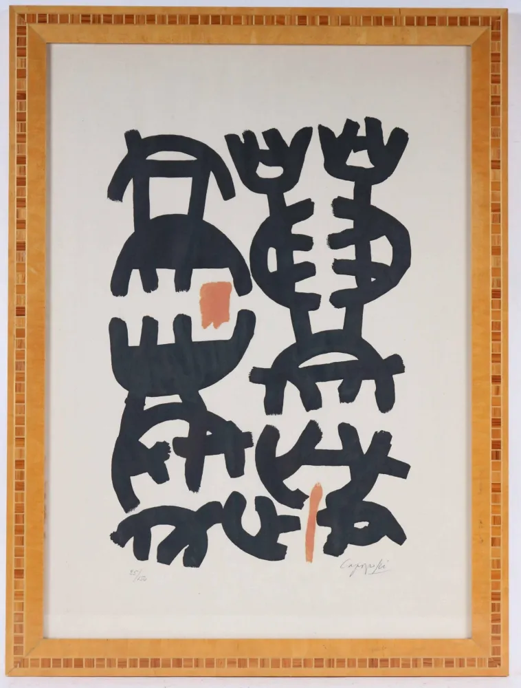 Lithograph Capogrossi - Composizione