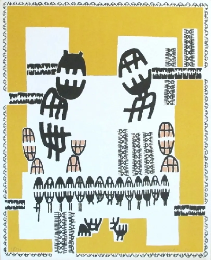 Lithograph Capogrossi - Edizioni del Cavallino Venezia