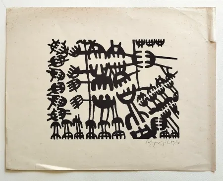 Lithograph Capogrossi - Forma 2