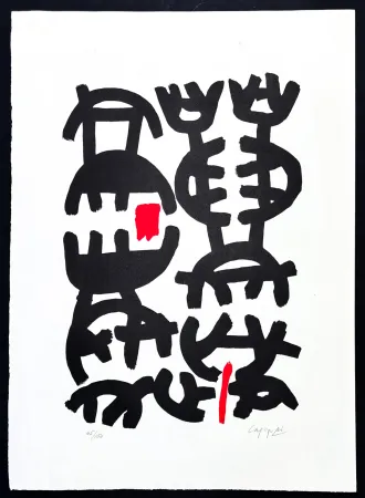 Lithograph Capogrossi - Giuseppe Capogrossi (1900–1972) - Lithography on Fabriano paper - 1957