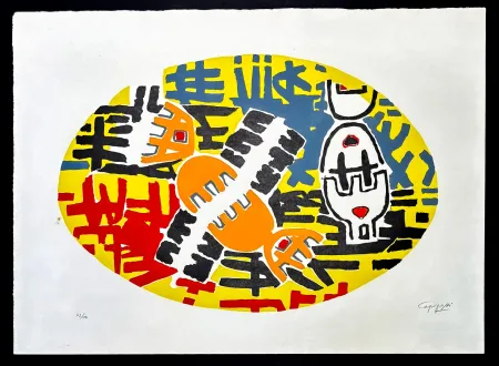Lithograph Capogrossi - Giuseppe Capogrossi (1900–1972) - Lithography on Fabriano paper - 1957