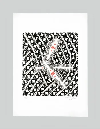 Lithograph Capogrossi - Giuseppe capogrossi (1900–1972) - Lithography on Fabriano paper - 1957