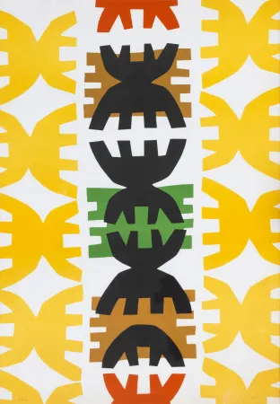 Lithograph Capogrossi - Giuseppe Capogrossi (1900 - 1972) - Quarzo N. 3 - Lithograph on paper - 1970