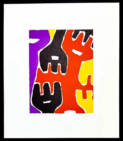 No Technical Capogrossi - Giuseppe Capogrossi (1900–1972) - Zincography on paper - 1961