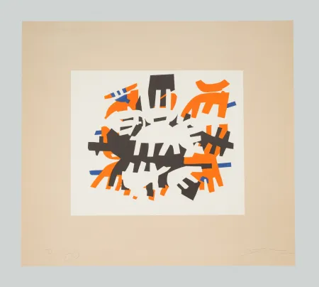 Lithograph Capogrossi - Opale