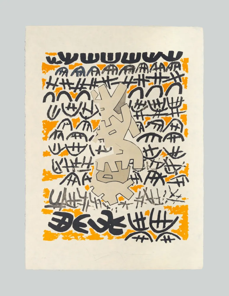 Lithograph Capogrossi - Opale 4