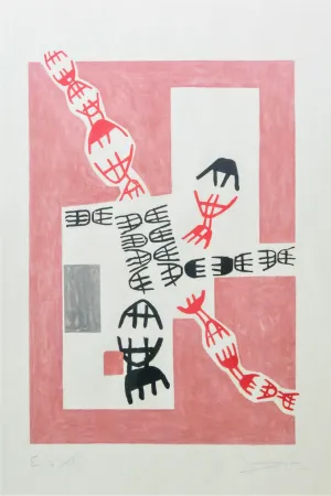 Lithograph Capogrossi - Opale 7