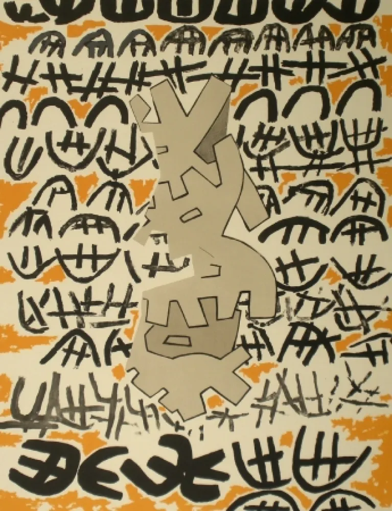 Lithograph Capogrossi - Opale n.4