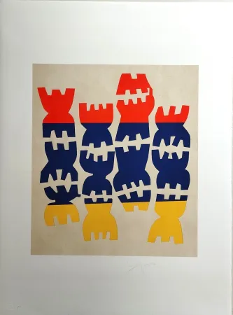 Lithograph Capogrossi - Quarzo 5