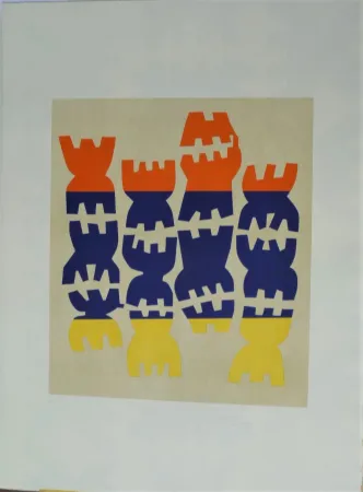 Lithograph Capogrossi - Quarzo 5