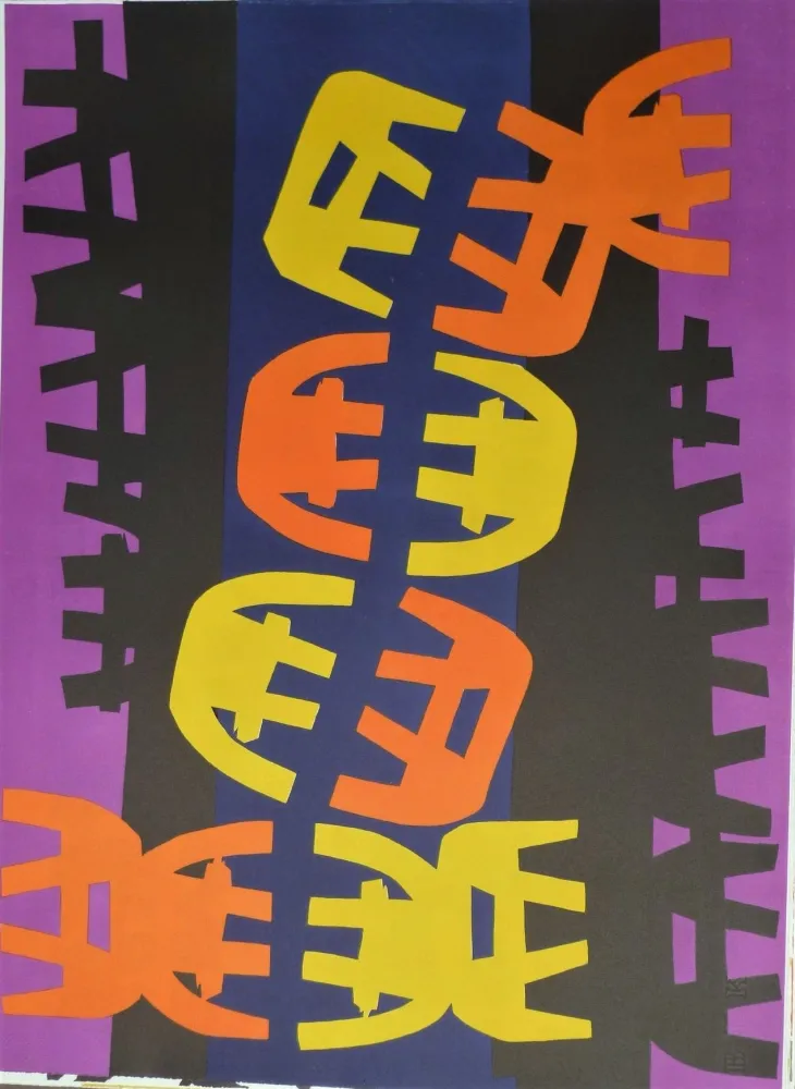 Lithograph Capogrossi - Quarzo 6