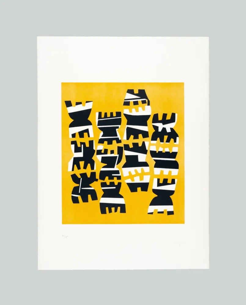 Lithograph Capogrossi - Quarzo 8