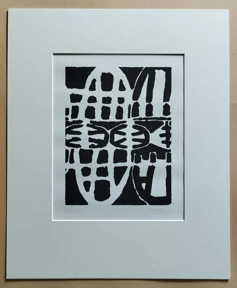 Lithograph Capogrossi - Senza titolo