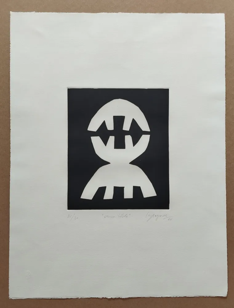 Aquatint Capogrossi - Senza titolo (Ricerca n.20)