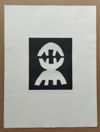 Aquatint Capogrossi - Senza titolo (Ricerca n.20)