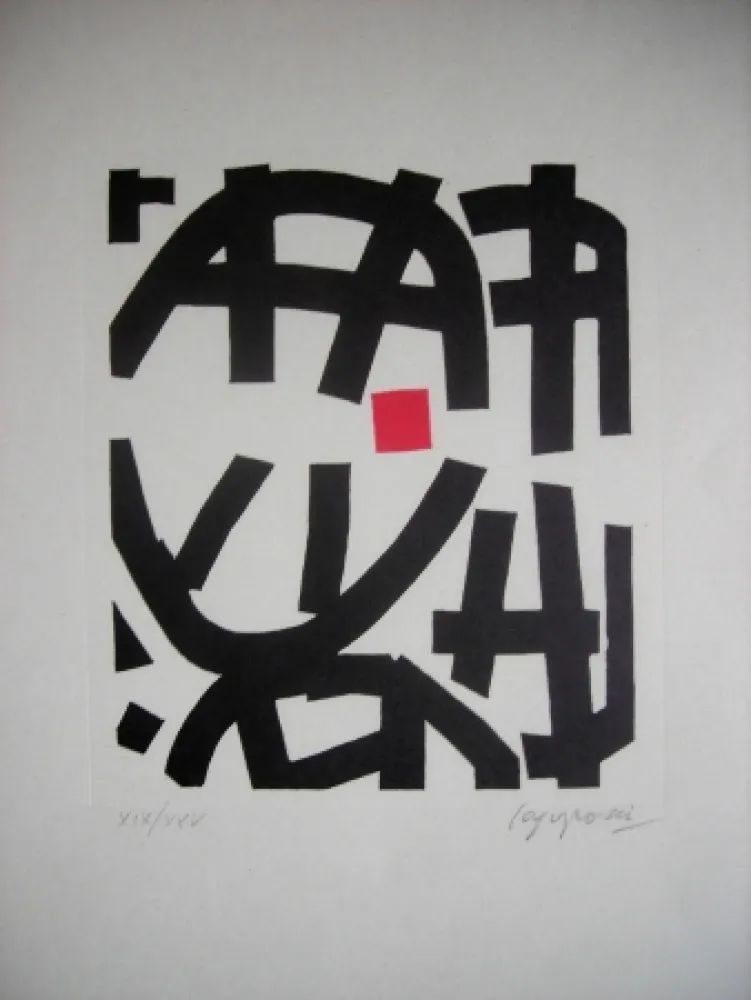 Linocut Capogrossi - The international avant-garde 4