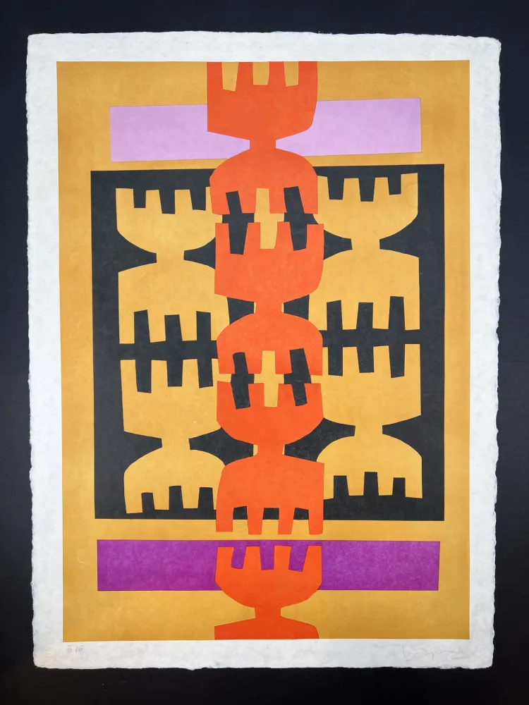 Lithograph Capogrossi - Untitled