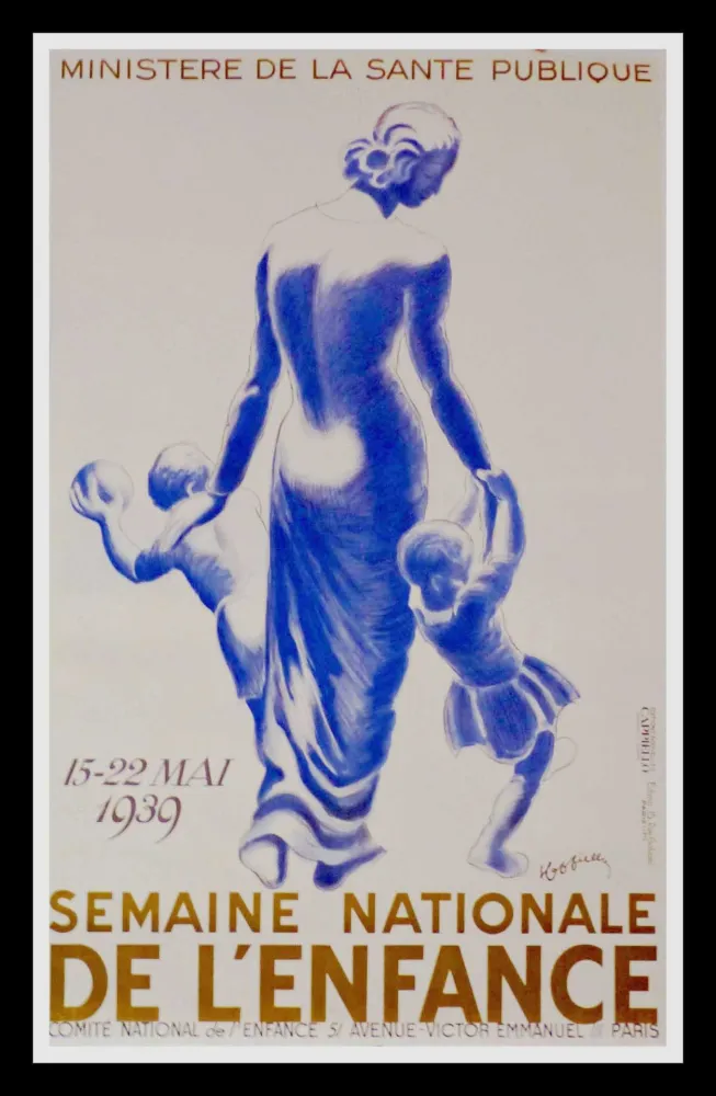 Lithograph Cappiello - Semaine Nationale de l'Enfance