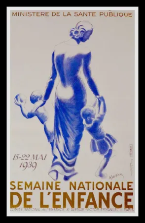 Lithograph Cappiello - Semaine Nationale de l'Enfance