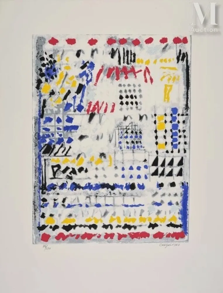 Lithograph Cargaleiro - Orphée (1983)