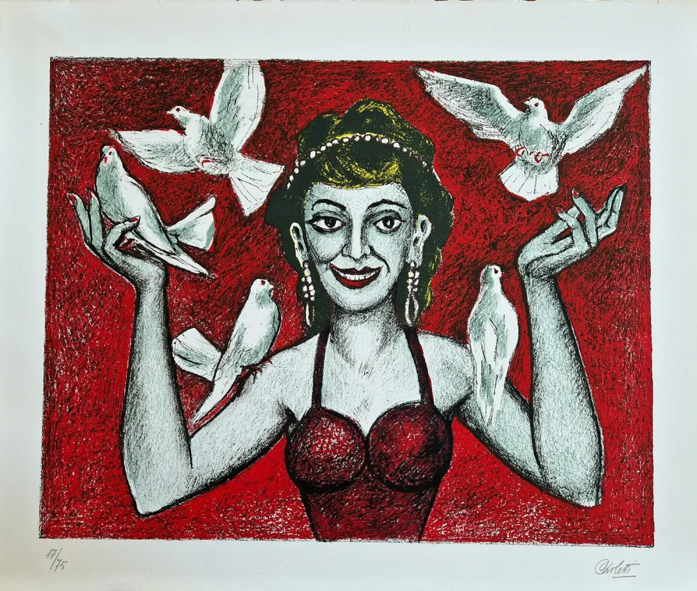 Lithograph Carletti - La valletta