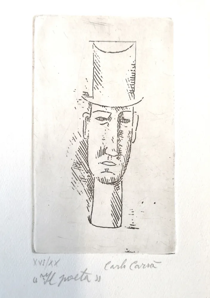 Engraving Carra - Il poeta