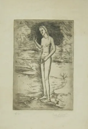 Etching Carra - La nascita di Venere, 1923