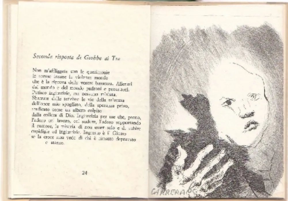 Engraving Carrera - Giobbe