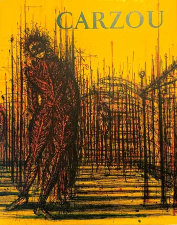 Lithograph Carzou - L'arlequin