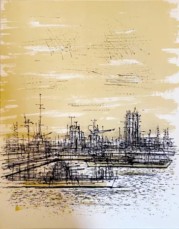 Lithograph Carzou - Le radar