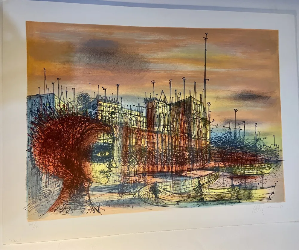 Lithograph Carzou - Notre Dame de Paris
