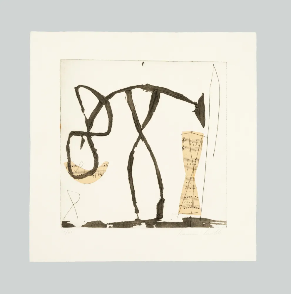 Etching And Aquatint Cascella - Composizione