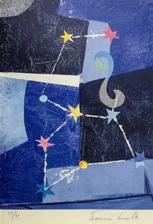 Lithograph Cascella - Lo zodiaco 