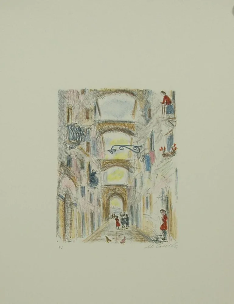 Lithograph Cascella - SENZA TITOLO
