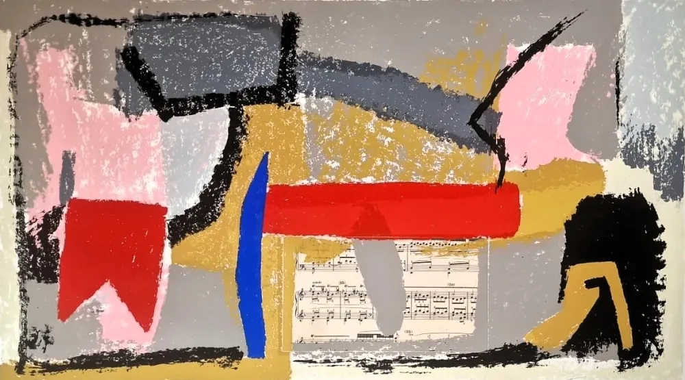 Lithograph Cascella - Senza titolo