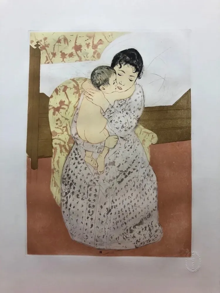 Drypoint Cassatt - L' enfant nu