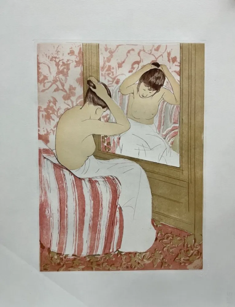 Drypoint Cassatt - La coiffure