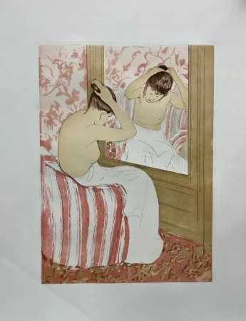 Drypoint Cassatt - La coiffure