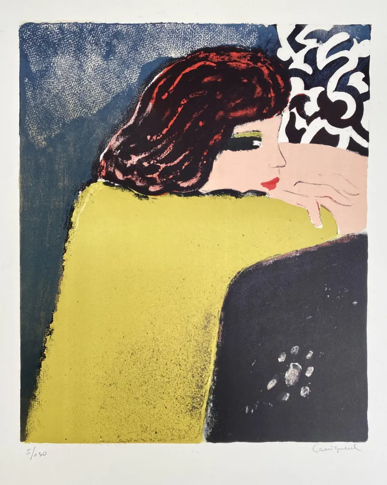 Lithograph Cassigneul  - La Corsage Jaune