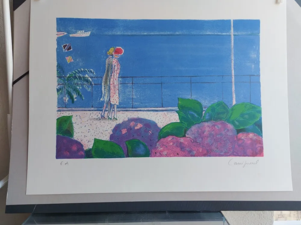 Lithograph Cassigneul  - LA CROISETTE(1983)