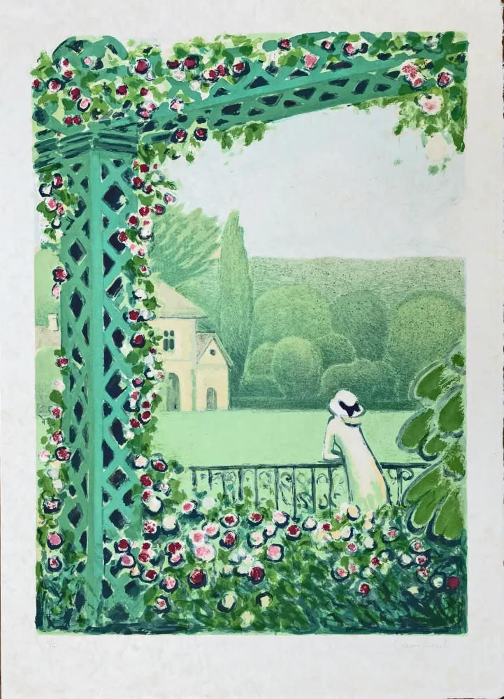 Lithograph Cassigneul  - La Veranda 