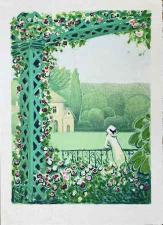Lithograph Cassigneul  - La Veranda 